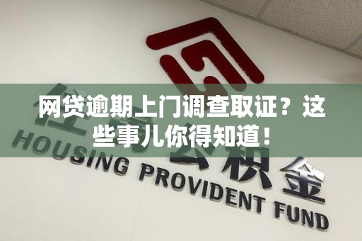共青城网贷逾期上门调查取证？这些事儿你得知道！